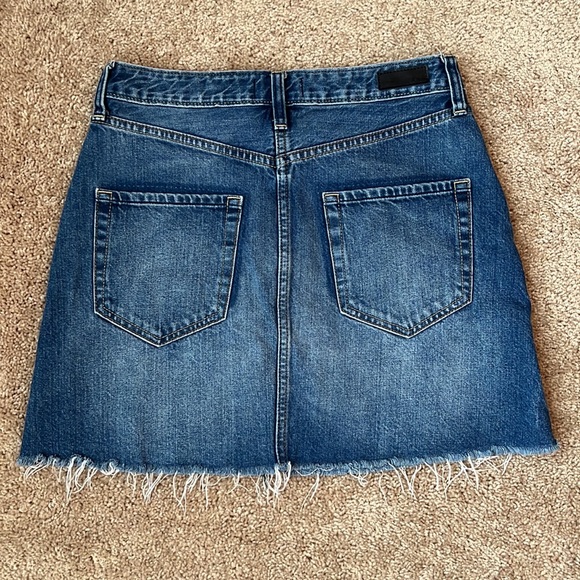 Abercrombie & Fitch Raw Hem Denim Skirt - Picture 5 of 6